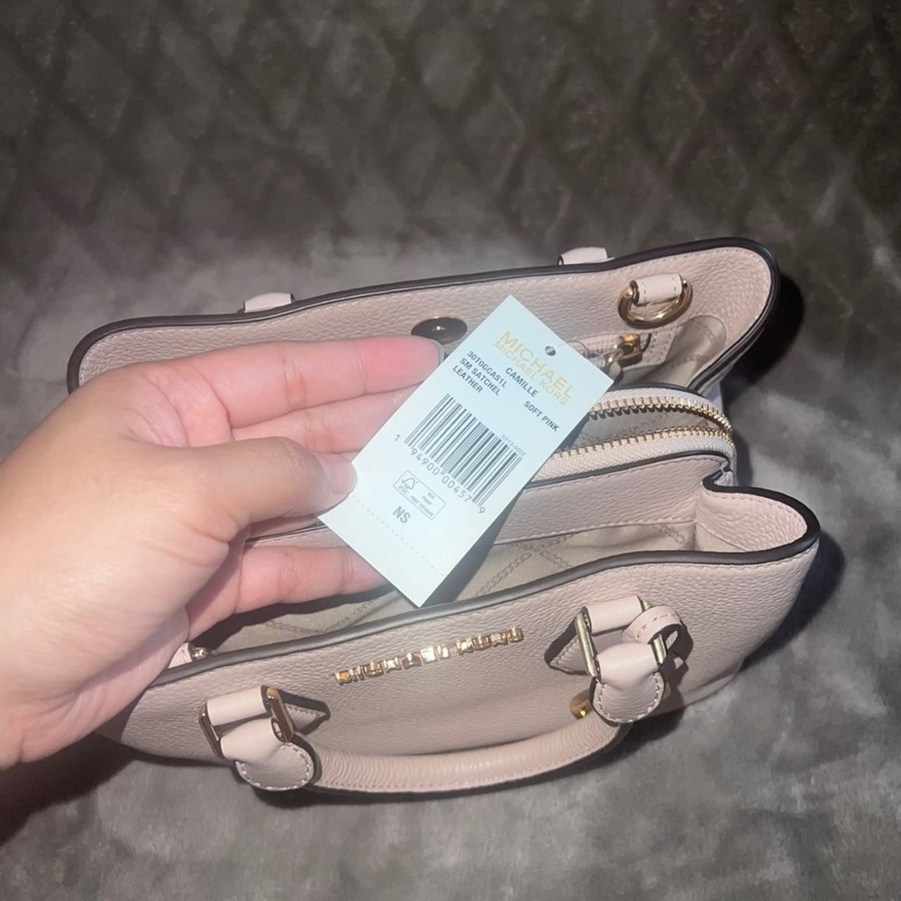 Michael Kors Camille Small Satchel (soft Pink) - Picture 7 of 12